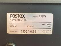 FOSTEX REVERB UNIT MODEL 3180 Stereo Spring Reverb アナログステレオスプリングリバーブ マニュアル付き_画像10