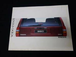 [Y1000 prompt decision ]VOLVO Volvo Ectate exclusive use 240 / 740 / 940 / 960 Wagon exclusive use main catalog Japanese edition /1992 year / Volvo Japan [ at that time thing ]