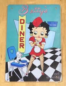 【 Betty Boop ベティ 】83 ☆ 昭和 ☆ ブリキ看板 ★レトロ☆アメリカン雑貨 ■