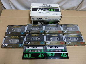 !〇超貴重!! 未開封 カセット テープ maxell MX90 MX60 マクセル Position Metal (TYPE IV) ポジション メタル/SONY BHF46 TYPE I PSITION