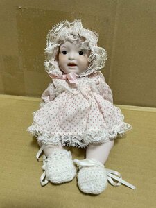 女の子人形 西洋人形 ビスクドール 赤ちゃん 全長約23cm