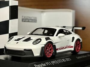 1円スタート 1/43 海外限定 ミニチャンプス ポルシェ 911 992 GT3RS ホワイト/レッド Minichamps Porsche 911 992 GT3RS ※要詳細確認