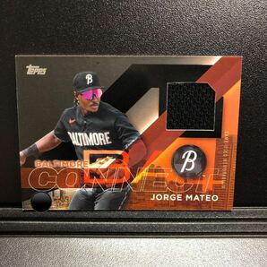 199枚限定 Jorge Mateo 2024 Topps Series1 #CC-JMA City Connect Relic Black /199 Oriolesの画像1