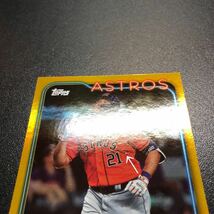 Yainer Diaz 2024 Topps Series1 #77 Rookie Gold Cup Gold Foil Astros_画像9