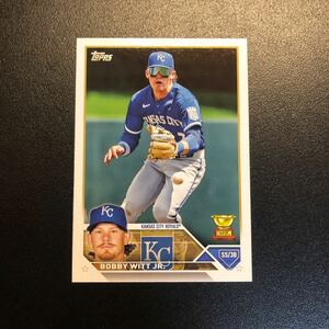 Bobby Witt Jr. 2023 Topps Series 1 #7 Rookie Gold Cup Royals