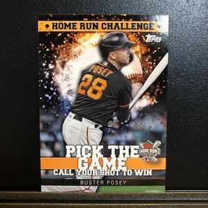 Buster Posey 2022 Topps Series 1 #HRC-29 Home Run Challenge Giants