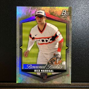 Nick Madrigal 2021 Topps Bowman Platinum #RR-6 Renowned Rookies Rookie RC White Sox Cubs