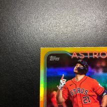 Yainer Diaz 2024 Topps Series1 #77 Rookie Gold Cup Gold Foil Astros_画像3