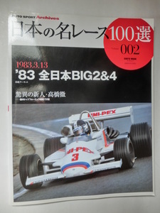 日本の名レース１００選 Vol.2 '83 全日本BIG2&4 三栄書房 AUTO SPORT Archives