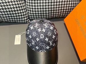 ★極美品★試着★ Louis Vuitton ルイヴィトン キャップ モノグラム チャコールグレー 黒 #742265