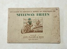 1930年代　タバコカードアルバム　 speedway riders 　スピードウェイライダース　ジョンプレイヤーアンドサンズ　ビンテージ　USED_画像1