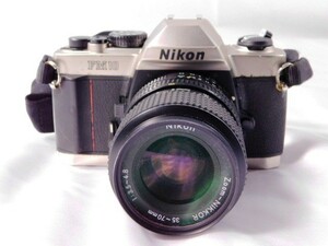 Y128★Nikon/FM10/一眼レフカメラ/マニュアルレンズ35~70mm/2点セット/ニコン/フィルムカメラ/送料590円～