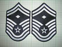 特価SALE最後！U.S.Air Force E-8 Senior Master Sergeant, w/1st 階級章 Blue Chevron Male,Pair 軍放出・軍納入業社放出品 少量在庫限り_画像1