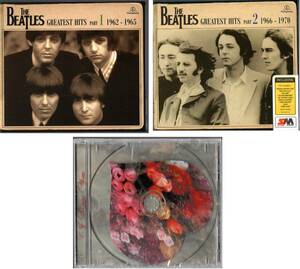 5CD【（３面デジパック）GREATEST HITS 1962-1965 / 1966-1970 / ハート型CD】Beatles ビートルズ