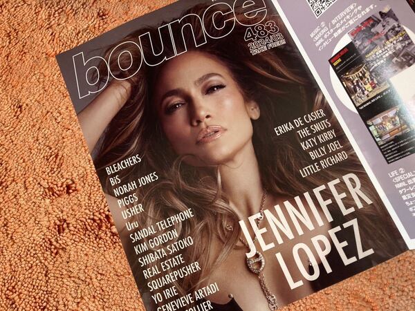 バウンス bounce 483号 タワレコ JENNIFER LOPEZ BLEACHERS BiS ジェニファー・ロペス/ブリーチャーズ/アッシャー/PIGGS/Uru/