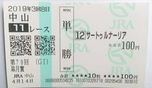 19年　皐月賞　サートゥルナーリア　現地的中