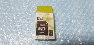 新品 Lazos 128GB microSDXC UHS-I U3 CLASS10 SD変換アダプタ付　送料120円～