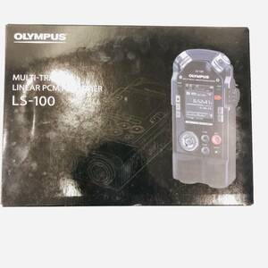 【K-26792】1円スタート！ OLYMPUS オリンパス LS-100 マルチトラック リニアPCMレコーダー ブラック 動作未確認品 現状品 