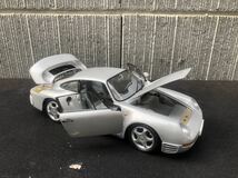 一円スタート　1/18 exoto motor box Porsche 959 silver 本体のみ_画像2