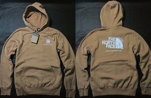 本物正規◆ノースフェイス◆スウェットパーカー BOX NSE■XXL■ALMOND BUTTER■新品/アメリカ限定/LIT/裏地起毛