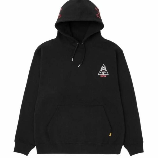 HAF FR2 パーカー　collaboration Hoodie フーディー　ブラック　S パーカー スウェット ブラック