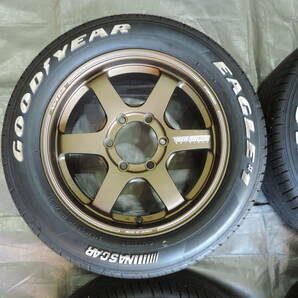 【中古アルミセット】☆美品☆ RAYS TE37SB 17インチ 6.5J +38 6H139.7 ＆ グッドイヤー イーグル＃1 215/60R17C 109/107R ハイエース 鍛造の画像2