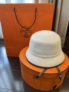 【新品同様】HERMES エルメス　羊毛　ハット　帽子 