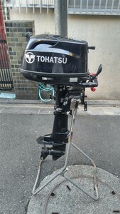 Tohatsu 6馬力　船外機　4サイクル　実働品　特典Yes。