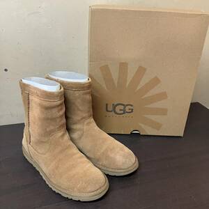 [2-43]UGG アグ　W MIA 1006427 W / CHE ブーツ　ベージュ　キャメル　スエード　24.0cm 38 箱付き