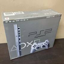 [2-93]SONY PS2 プレステ2 PlayStation2 プレイステーション2 SCPH-75000 SSS 本体 コントローラー シルバー_画像9