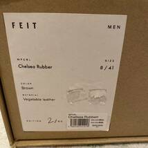 定価99,000円FEIT Chelsea Boots チェルシーブーツ 41 サイドゴアブーツ ファイト rolling dub trio red wing ローリングダブトリオ 好きに_画像9