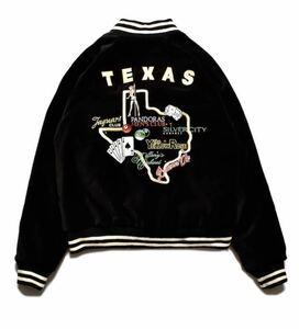 新品未使用 MINEDENIM リバーシブル スカジャン サイズ 2 Texas Stripclubs Reversible Souvenir JKT 定価110,000円 マインデニム