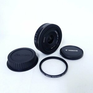 Canon キャノン EF 40mm F2.8 STM ブラック 単焦点レンズ カメラレンズ 一眼カメラ用 USED /2402C