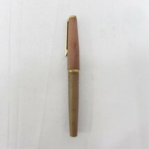 PILOT CUSTOM パイロット カスタム 万年筆 ペン先 18K-750 18K-WG 2本セット 18金 木製 ストライプ 筆記用具 ケース付 USED /2402D_画像2