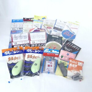 【1円】発光サビキ、胴突メバル、ささめ投げ、カレイ針、集魚オモリ、板オモリ、鉛 等 仕掛け 釣具 まとめ USED /2402C