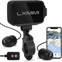 【しっかりキレイに記録でき】全体防水 オートバイ ドライブレコーダー 前後2台高性能カメラ LXMIMI GPS内蔵 バイク用ドライブレコーダー _画像1