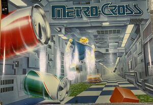 ナムコ　ポスター　Metro cross ポスター　当時物　メトロクロス