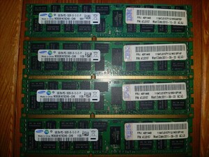 PC3-10600R 8GBx4 32GB Samsung M393B1K70CH0-CH9 ECC Registered動作品 5