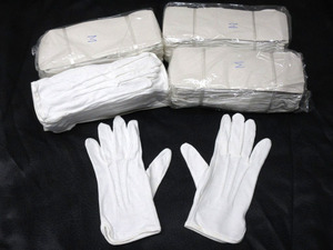 0D48MG5 [訳あり] 白手袋 [M] 48双 【イボ付き】業務・フォーマル・礼装・マーチバンド等 コットン [長期保管] 未使用品 売り切り