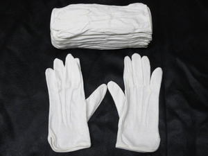 0D12MG1 [訳あり] 白手袋 [M] 12双 【イボ付き】業務・フォーマル・礼装・マーチバンド等 コットン [長期保管] 未使用品 売り切り