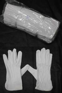 0D12M5 [訳あり] 白手袋 [M] 12双 業務・フォーマル・礼装・マーチバンド等 コットン [長期保管] 未使用品 売り切り