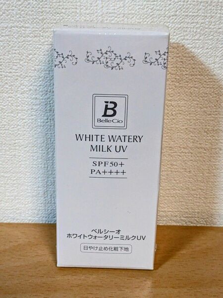 BelleCio ベルシーオ　ホワイトウォータリーミルクUV 〈日焼け止め化粧下地〉 SPF50+ PA++++ 無香料 40g