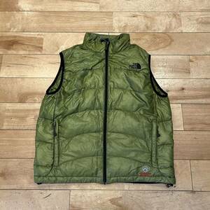 ★THE NORTH FACE/ノースフェイス/ダウンベスト/ダウン/ベスト/ロゴ/アウトドア/防寒着/メンズ/XLサイズ