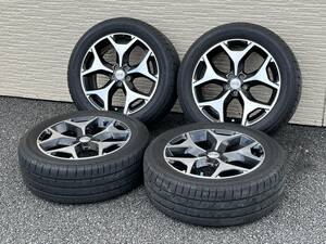 スバル　フォレスター　純正アルミホイール　18インチ　18×７J　ET48　PCD114.3　5H　ルフト　RVⅡ　225/55R18 98V　4本セット