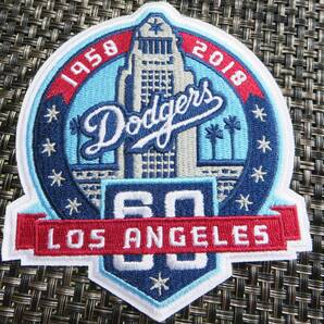 空球場60TH新品MLBロサンゼルス・ドジャース60周年記念 Los Angeles Dodgers 野球ベースボール刺繍ワッペン激渋USアメリカ◆メジャーリーグの画像8