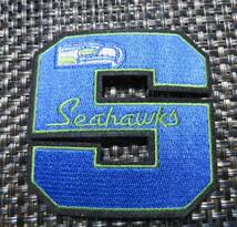 『青緑Sデカロゴ』◆激渋NFL シアトル・シーホークス Seattle Seahawks 刺繍ワッペン◎アメフト アメリカンフットボール◆■衣類・洋服DIY_画像3