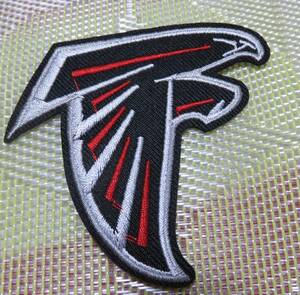 黒赤AF隼◆新品NFLアトランタ・ファルコンズ Atlanta Falcons刺繍ワッペン■激渋◆アメリカ◎アメフト　USアメリカンフットボール◆衣服DIY