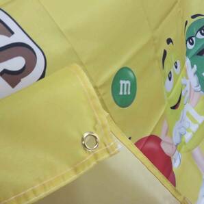  『特大９』 黄M&M'S ■新品アメリカ M&M  チョコ チョコレート フラッグ 旗 バナー◆アメリカ アメ車 ガレージバイク 二輪車 倉庫DIYの画像5