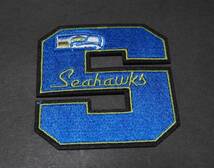 『青緑Sデカロゴ』◆激渋NFL シアトル・シーホークス Seattle Seahawks 刺繍ワッペン◎アメフト アメリカンフットボール◆■衣類・洋服DIY_画像6