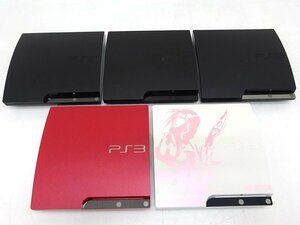 ★ジャンク★PlayStation 3 まとめ売り 計5台 (PS3/CECH-2100B/CECH-2500A/CECH-3000A/CECH-2000B FF/CECH-3000B SR)★【GM640】